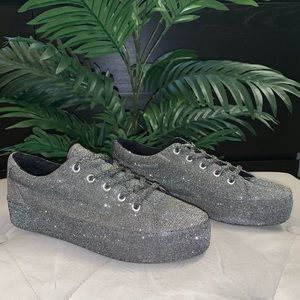 Glitter Platform Sneakers